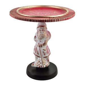 Vianočný dekoračný podnos Santa Lila 38 cm červený vyobraziť