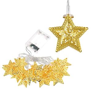 Reťaz s hviezdami - biela (20 LED) vyobraziť