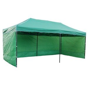 Záhradný párty stan 3x6m 3 steny - zelený vyobraziť