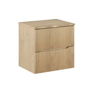 Závesná skrinka pod umývadlo Nordic Nature s doskou 60 cm dub cremona vyobraziť