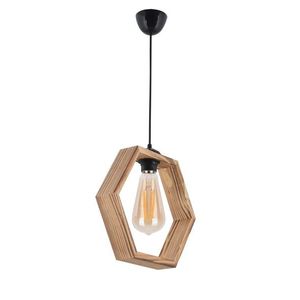 Závesný luster Hexagon hnedý vyobraziť