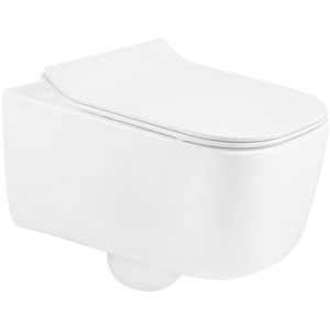 Závesná WC súprava MEXEN STELLA 35 cm s doskou SLIM GRED biela vyobraziť