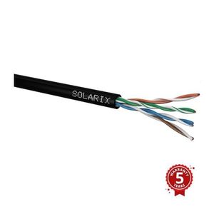 Solarix SXKD-5E-UTP-PE-100m CAT5E, 100m, černý vyobraziť