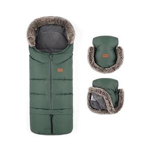 Petite&Mars Set zimní Arctic 4v1 Furry Veritable Khaki vyobraziť