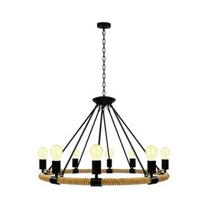 Luster na reťazi ROPE ARTHUR 8xE27/20W/230V 307927 vyobraziť