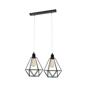 Luster KARO 2xE27/15W/230V čierna W-L 1311/2 BK vyobraziť