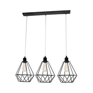 Luster KARO 3xE27/15W/230V čierna W-L 1311/3 BK vyobraziť