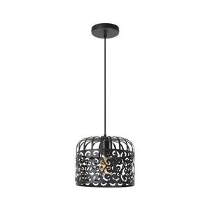 Rabalux 2156 - Luster ALESSANDRA 1xE27/60W/230V čierna 2156 vyobraziť
