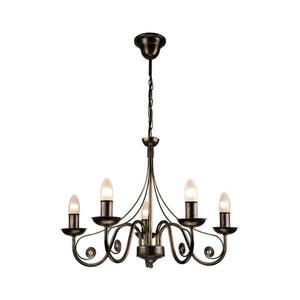 Luster na reťazi DONATO 5xE14/40W/230V LM 5.29 CZARN vyobraziť