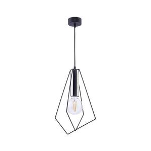 Jupiter 1661 - Luster na lanku KAIR 1xE27/60W/230V čierna/chróm 1661 vyobraziť