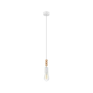 Luster na lanku SIMON 1xE27/60W/230V biela LM-1.108 WHITE vyobraziť