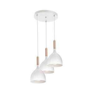 Luster na lanku NOAK WOOD 3xE27/15W/230V biela/buk 1195 vyobraziť