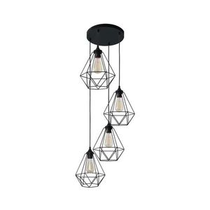 Luster na lanku KARO 4xE27/15W/230V W-KD 1311/4 BK-B vyobraziť