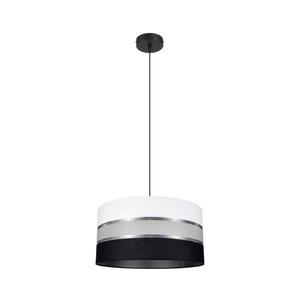 Luster na lanku CORAL 1xE27/60W/230V čiernobiela 0615 vyobraziť