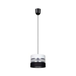 Luster na lanku CORAL 1xE27/60W/230V čiernobiela 0619 vyobraziť