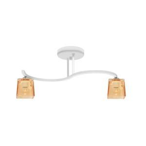 Prisadený luster SANTOS 2xE27/15W/230V biela/oranžová W-8030/2 WT+GO vyobraziť