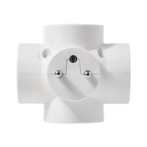 Rozbočovacia zásuvka 4x10A/250V guľatá P0040 vyobraziť
