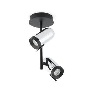 FARO Barcelona Faro 43534 - Bodové svietidlo ORLEANS 2xGU10/8W/230V strieborná/čierna 43534 vyobraziť
