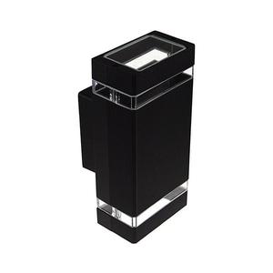 Vonkajšie nástenné svietidlo LITEK 2xGU10/30W/230V IP44 čierna SKU012795 vyobraziť
