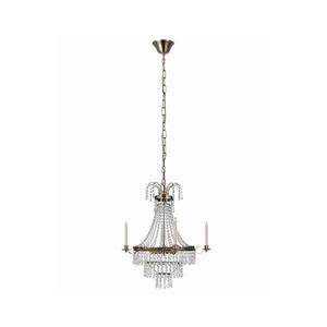 Markslöjd 105157 - Krištáľový luster na reťazi MARIELUND 3xE14/40W/230V mosadz 105157 vyobraziť