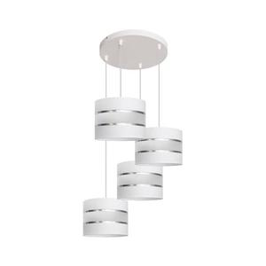 Luster na lanku HELEN 4xE27/15W/230V biela W-KD 0801/4 WT+SL+MAT vyobraziť