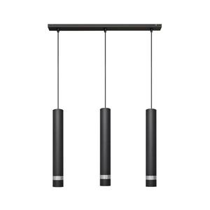 LED Luster na lanku TUBA 3xGU10/4, 8W/230V čierna/chróm W-L 1111/3 BK+CH+BK vyobraziť