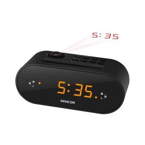 Sencor - Rádiobudík s LED displejom a projektorom 5W/230V 1xCR2032 čierna 35048702 vyobraziť