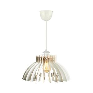Luster na lanku 1xE27/60W/230V biela pr. 39 cm 390FLH1559 vyobraziť