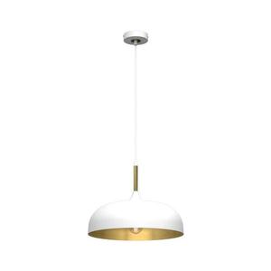 Luster na lanku LINCOLN 1xE27/60W/230V pr. 35 cm biela MLP8031 vyobraziť