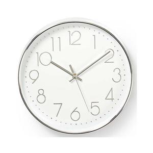 CLWA015PC30SR - Nástenné hodiny 1xAA biela/strieborná CLWA015PC30SR vyobraziť