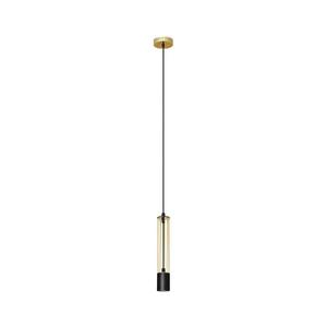 Luster na lanku BARS 1xGU10/20W/230V zlatá/čierna W-KM 1115/1 BK+GO+BK vyobraziť