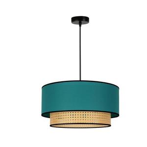 - Luster na lanku BOHO 1xE27/15W/230V pr. 45 cm tyrkysová/ratan 84335 vyobraziť