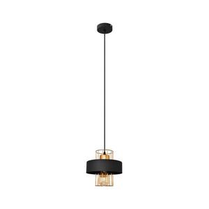 Luster na lanku VOLTA 1xE27/15W/230V čierna/zlatá W-KM 1377/1 BK+BR vyobraziť