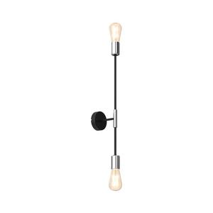 Nástěnná svítidlo FLAME 2xE27/60W/230V čierna/lesklý chróm 3908 vyobraziť