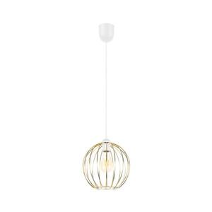 Luster na lanku MATT 1xE27/60W/230V biela/zlatá 0850 vyobraziť