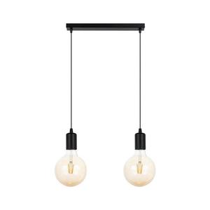 Luster na lanku MIROS 2xE27/60W/230V čierna vyobraziť