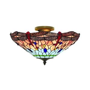 Searchlight 1289-16 - Tiffany prisadený luster DRAGONFLY 3xE14/40W/230V 1289-16 vyobraziť