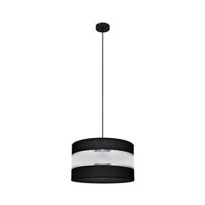 Luster na lanku HELEN 1xE27/15W/230V pr. 35 cm čierna/strieborná W-KM 0803/1 BK+SL+MAT vyobraziť