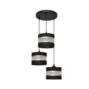 Luster na lanku HELEN 3xE27/15W/230V čierna/zlatá W-KD 0801/3 BK+GO+MAT vyobraziť
