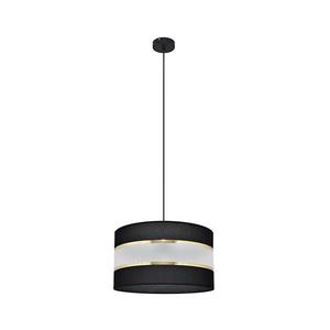 Luster na lanku HELEN 1xE27/15W/230V pr. 35 cm čierna/zlatá W-KM 0803/1 BK+GO+MAT vyobraziť