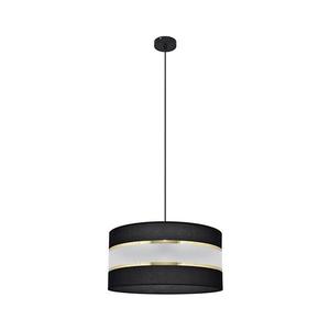 Luster na lanku HELEN 1xE27/15W/230V pr. 40 cm čierna/zlatá W-KM 0804/1 BK+GO+MAT vyobraziť