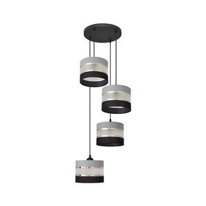 Luster na lanku HELEN 4xE27/15W/230V čierna/šedá/zlatá W-KD 0801/4 BK-B +GR+GO+MAT+BK vyobraziť