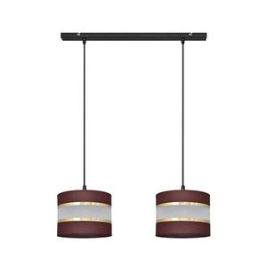 Luster na lanku HELEN 2xE27/15W/230V hnedá/čierna/zlatá W-L 0801/2 BK-B +BR+GO+MAT vyobraziť
