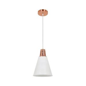 KL 6237 - Luster na lanku SHADE 1xE27/15W/230V medená/biela KL 6237 vyobraziť