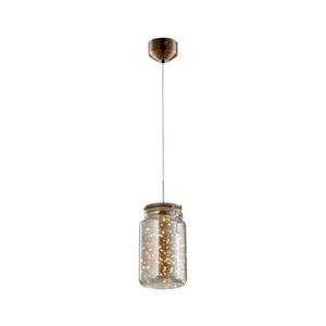 142029 - LED Luster na lanku JAR LED/5W/230V medená/drevo 142029 vyobraziť