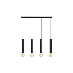 Luster na lanku TUBA 4xE27/15W/230V čierna W-L 1117/4 BK vyobraziť
