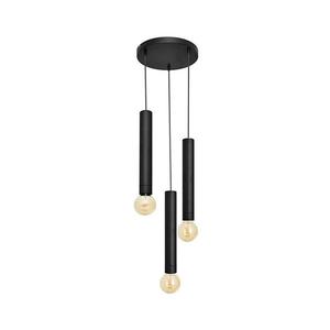 Luster na lanku TUBA 3xE27/15W/230V čierna W-KD 1117/3 BK vyobraziť