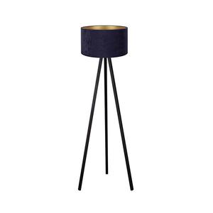 Brilagi - Stojacia lampa VELVET 1xE27/60W/230V wenge/modrá AS0466+DU82467 vyobraziť