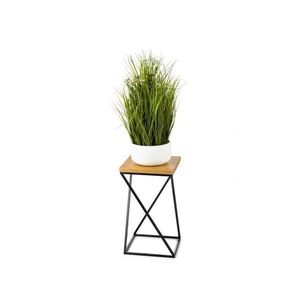 HowHomely Stojan na kvety LOFT 40x24 cm čierna/hnedá 10-1631-40-MDF vyobraziť