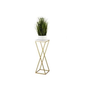 HowHomely Stojan na kvety LOFT 70x24 cm zlatá/biela 10-1630-70-GW-MDF vyobraziť